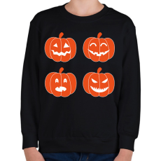 PRINTFASHION pumpkins-1777667 - Gyerek pulóver - Fekete