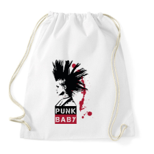 PRINTFASHION Punk Baby - Sportzsák, Tornazsák - Fehér tornazsák