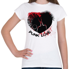 PRINTFASHION Punk love - Női póló - Fehér