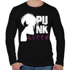 PRINTFASHION Punk queen - Férfi hosszú ujjú póló - Fekete férfi póló