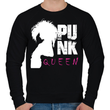 PRINTFASHION Punk queen - Férfi pulóver - Fekete férfi pulóver, kardigán