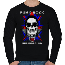 PRINTFASHION Punk rock - Férfi pulóver - Fekete férfi pulóver, kardigán
