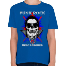 PRINTFASHION Punk rock - Gyerek póló - Királykék