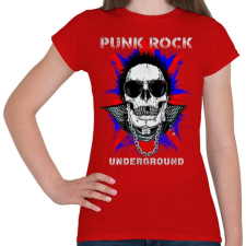 PRINTFASHION Punk rock - Női póló - Piros női póló