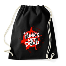 PRINTFASHION Punk's not dead - Sportzsák, Tornazsák - Fekete tornazsák