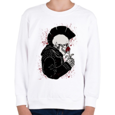 PRINTFASHION Punk szerelem - Gyerek pulóver - Fehér