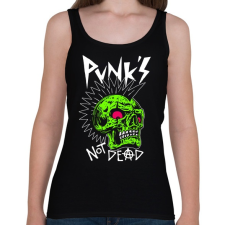 PRINTFASHION Punks not dead - Női atléta - Fekete női trikó