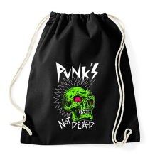 PRINTFASHION Punks not dead - Sportzsák, Tornazsák - Fekete tornazsák