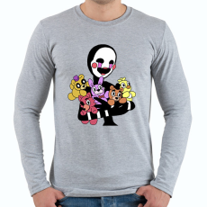 PRINTFASHION puppet - Férfi hosszú ujjú póló - Sport szürke