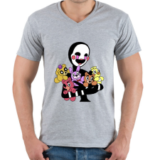 PRINTFASHION puppet - Férfi V-nyakú póló - Sport szürke férfi póló