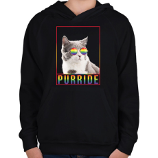 PRINTFASHION Purride - Gyerek kapucnis pulóver - Fekete