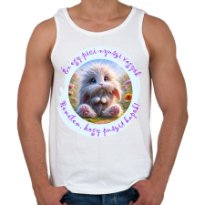 PRINTFASHION Puszi-nyuszi - Férfi atléta - Fehér atléta, trikó