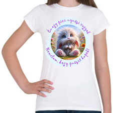 PRINTFASHION Puszi-nyuszi - Női póló - Fehér női póló