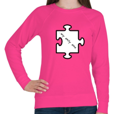 PRINTFASHION puzzle(nő) - Női pulóver - Fukszia női pulóver, kardigán