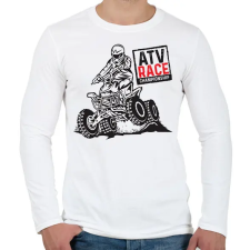 PRINTFASHION quad - Férfi hosszú ujjú póló - Fehér férfi póló