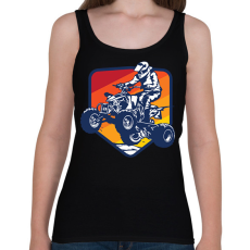 PRINTFASHION Quad - Női atléta - Fekete