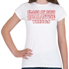 PRINTFASHION Quarantine things - Női póló - Fehér női póló