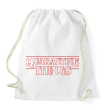 PRINTFASHION quarantine things - Sportzsák, Tornazsák - Fehér tornazsák