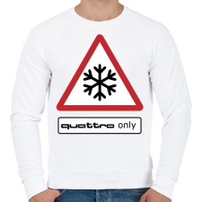 PRINTFASHION Quattro only - Férfi pulóver - Fehér férfi pulóver, kardigán