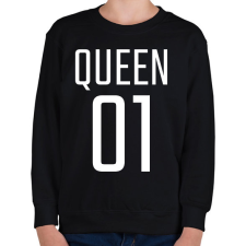 PRINTFASHION QUEEN 01 - Gyerek pulóver - Fekete gyerek pulóver, kardigán