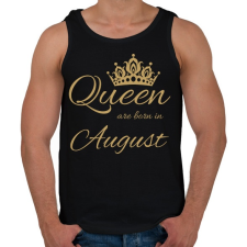 PRINTFASHION Queen - Férfi atléta - Fekete atléta, trikó