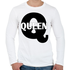PRINTFASHION Queen  - Férfi hosszú ujjú póló - Fehér férfi póló