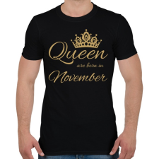 PRINTFASHION Queen  - Férfi póló - Fekete férfi póló