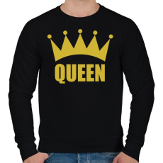 PRINTFASHION QUEEN - Férfi pulóver - Fekete
