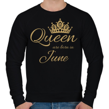 PRINTFASHION Queen - Férfi pulóver - Fekete férfi pulóver, kardigán