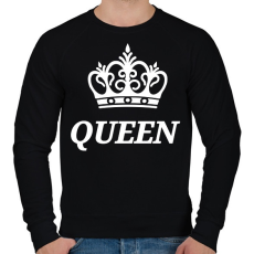 PRINTFASHION Queen  - Férfi pulóver - Fekete