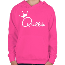 PRINTFASHION Queen - Gyerek kapucnis pulóver - Fukszia gyerek pulóver, kardigán