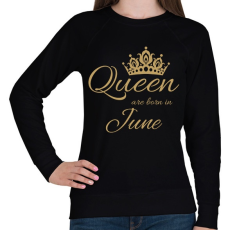 PRINTFASHION Queen  - Női pulóver - Fekete