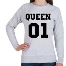 PRINTFASHION Queen - Női pulóver - Sport szürke