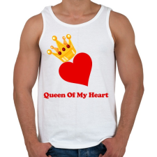 PRINTFASHION Queen of my heart - Férfi atléta - Fehér atléta, trikó