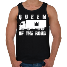 PRINTFASHION Queen of the road - Férfi atléta - Fekete atléta, trikó