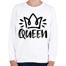 PRINTFASHION Queen páros 1 - Gyerek pulóver - Fehér