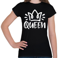 PRINTFASHION Queen páros 2 - Női póló - Fekete női póló