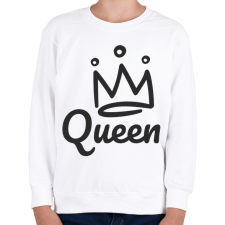 PRINTFASHION Queen - páros minta - Gyerek pulóver - Fehér gyerek pulóver, kardigán