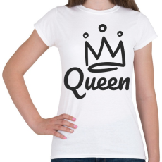 PRINTFASHION Queen - páros minta - Női póló - Fehér