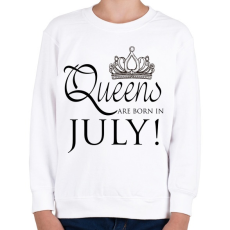 PRINTFASHION Queens - Gyerek pulóver - Fehér