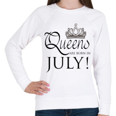 PRINTFASHION Queens - Női pulóver - Fehér