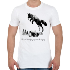 PRINTFASHION Quick brown fox - Férfi póló - Fehér férfi póló