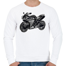 PRINTFASHION R1 - Férfi pulóver - Fehér férfi pulóver, kardigán