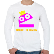 PRINTFASHION R.E.P.O. - King of the losers szinezhető - Férfi hosszú ujjú póló - Fehér
