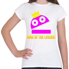 PRINTFASHION R.E.P.O. - King of the losers szinezhető - Női póló - Fehér