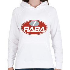 PRINTFASHION Rába - Női kapucnis pulóver - Fehér