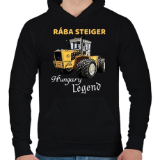 PRINTFASHION RÁBA STEIGER  - Férfi kapucnis pulóver - Fekete