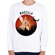 PRINTFASHION Rabzilla - Gyerek pulóver - Fehér gyerek pulóver, kardigán