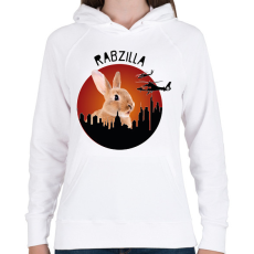 PRINTFASHION Rabzilla - Női kapucnis pulóver - Fehér