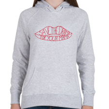 PRINTFASHION Rachel Green póló - Női kapucnis pulóver - Sport szürke női pulóver, kardigán